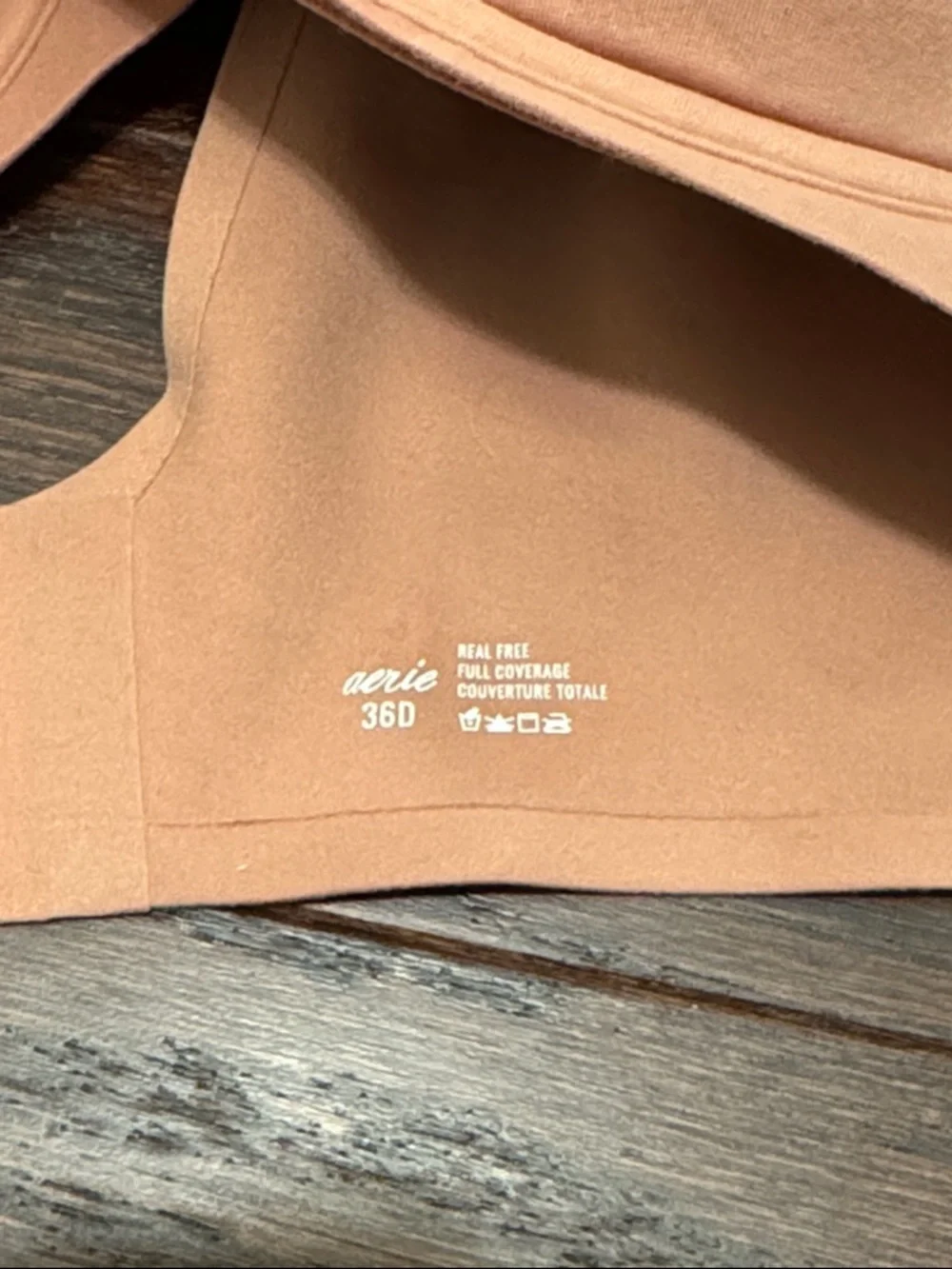 aerie Real Free Full Coverage Bra in Rose/Nude - Picture 2 of 4